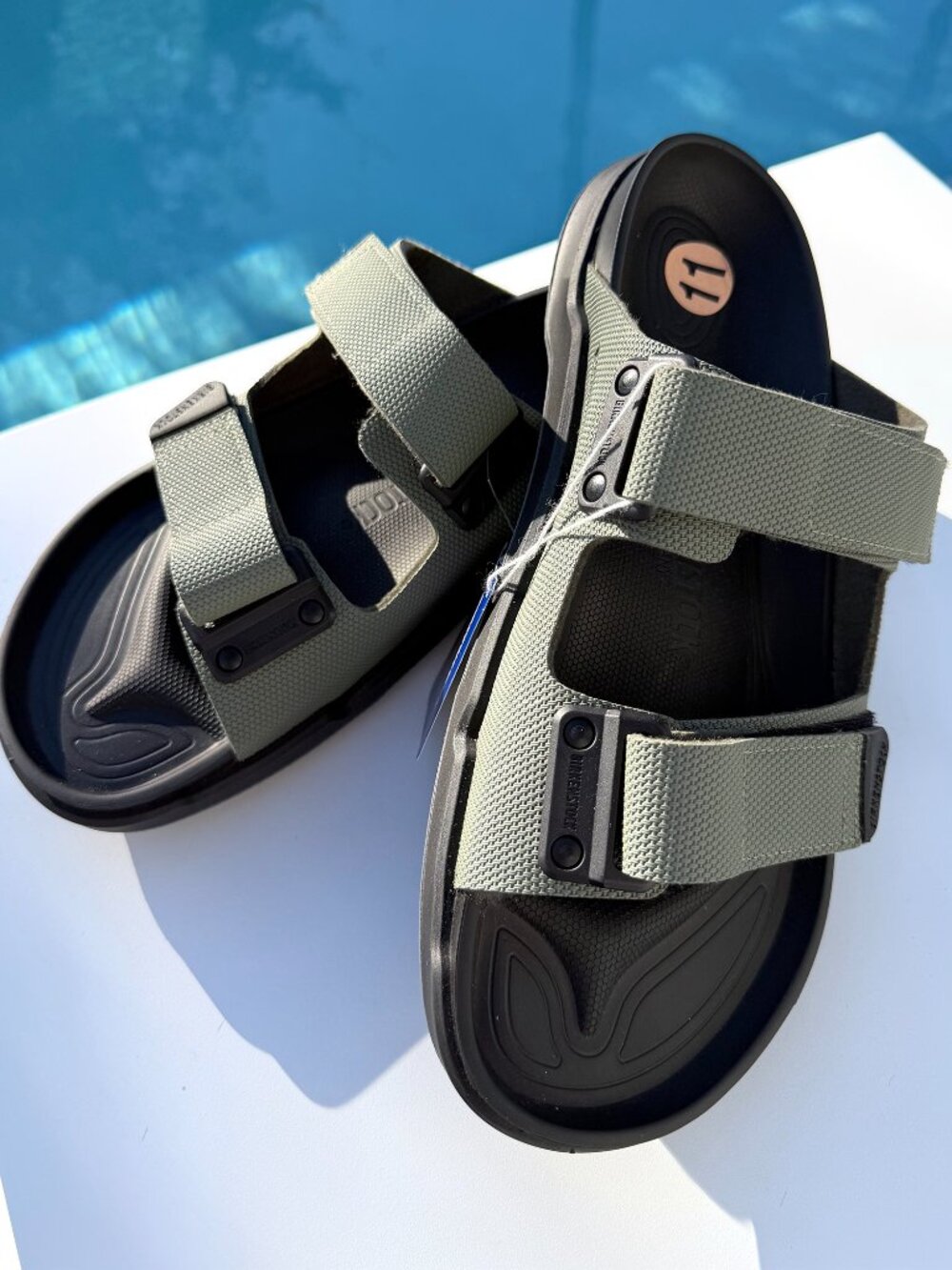 Birkenstock New w/o Box Atacama Futura Khaki Birko Flor Polyurethane Footbed Reg